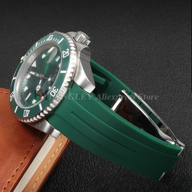 20mm 21mm 22mm Curved End Sili - Rolex Watch Datejust recension och pris