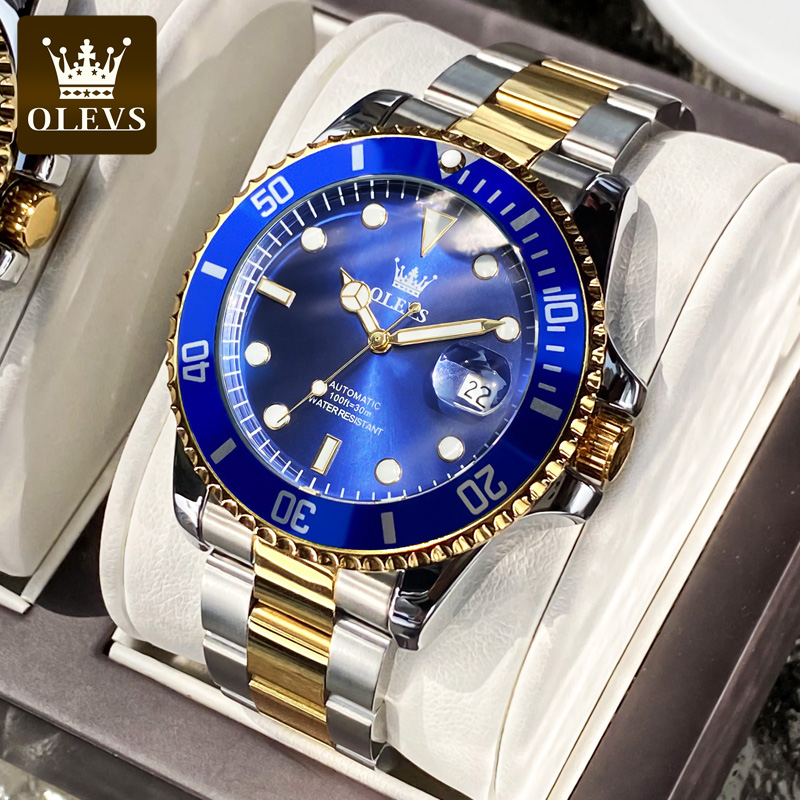 OLEVS Men Automatic Watch Luxu - Rolex Watch Datejust recension och pris
