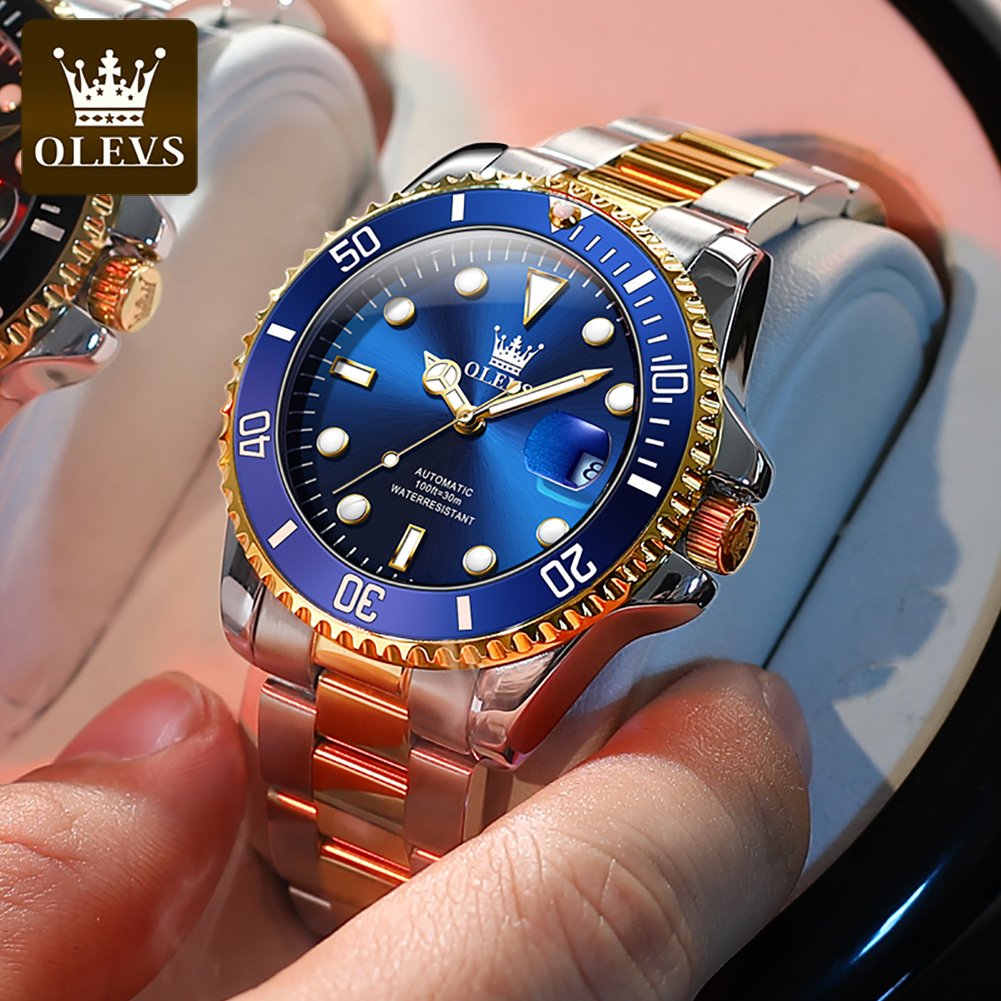 OLEVS Men Automatic Watch Luxu - Rolex Watch Datejust recension och pris