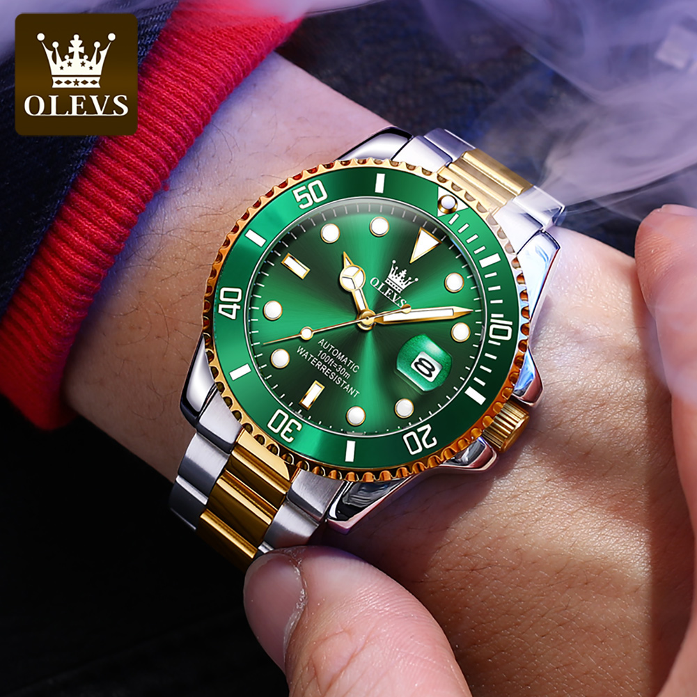 OLEVS Men Automatic Watch Luxu - Rolex Watch Datejust recension och pris