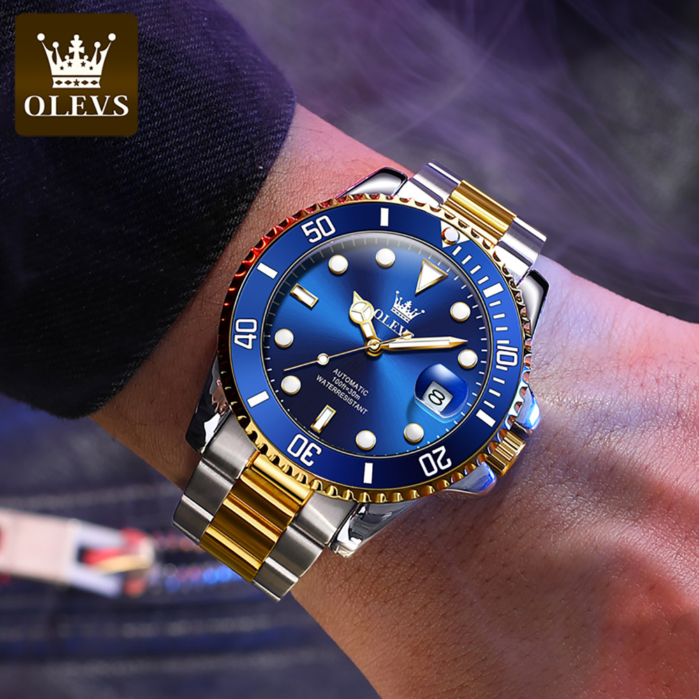 OLEVS Men Automatic Watch Luxu - Rolex Watch Datejust recension och pris