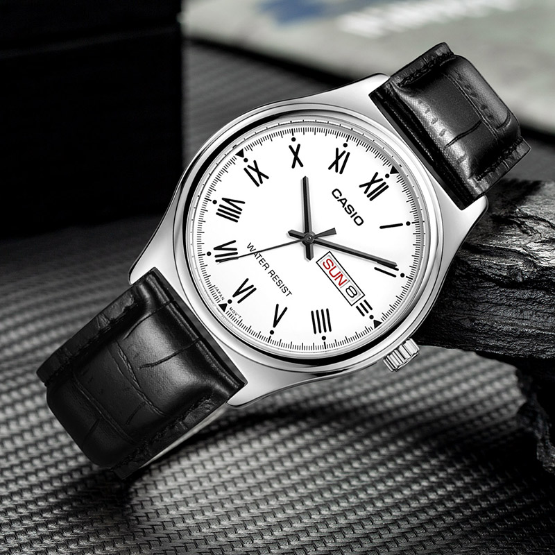 Casio MTP‑V006L Men Analog Wri - Leather Watch Band Men recension och pris