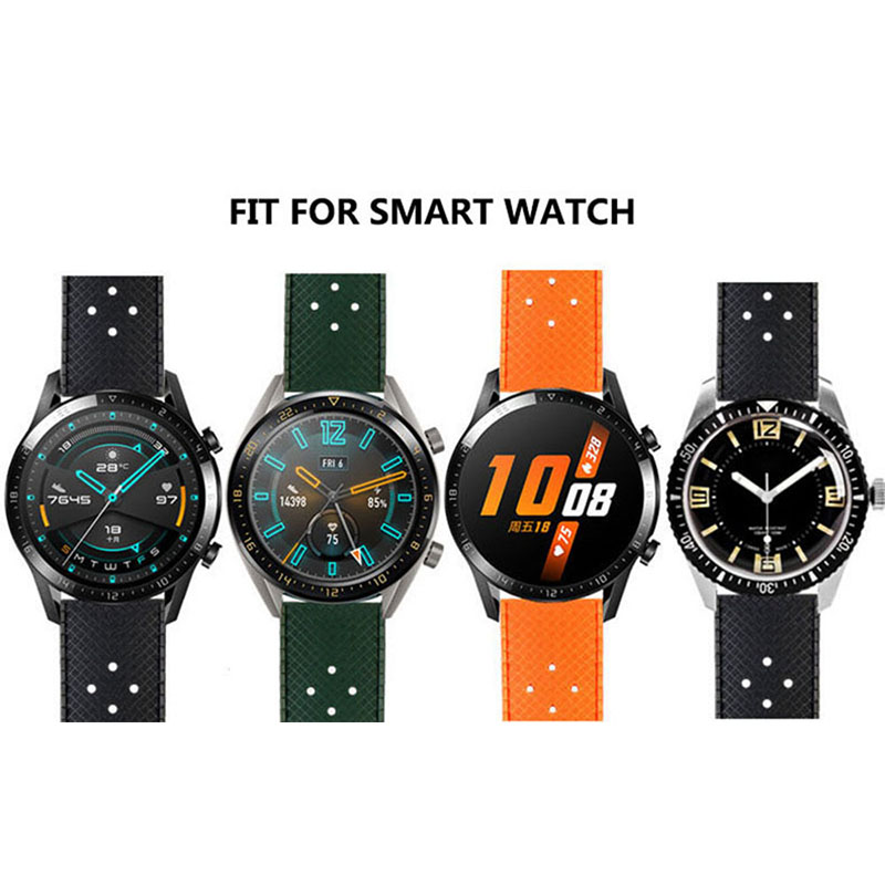 20mm 22mm Tropic Rubber Band f - Suede Strap Watch recension och pris