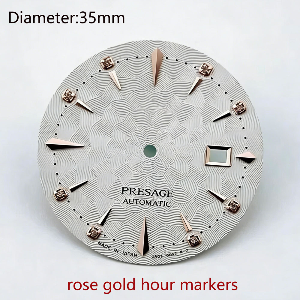 35mm NH35 S logo presage s dia - Seiko Watch Presage recension och pris