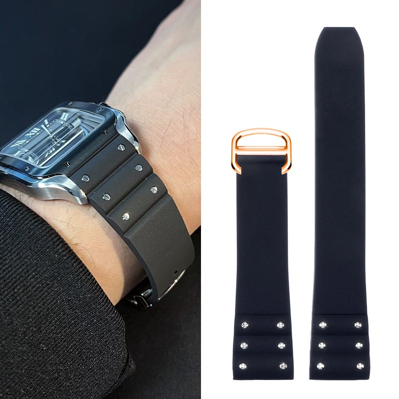 High quality Rubber watchband  - Cartier Watch Santos recension och pris